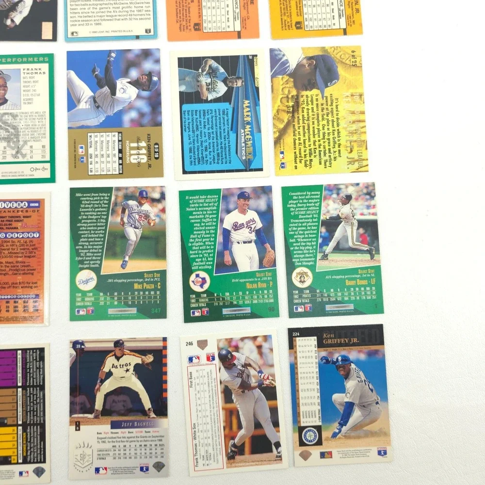 25 Card Baseball Star Lot Several Year Span All Pictured Griffey Jr McGwire Sosa